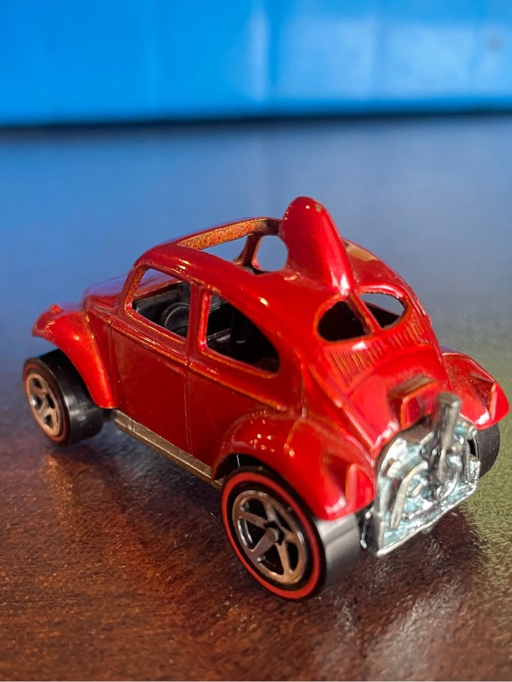 Hot Wheels Redline Series VW Volkswagen Baja Bug Beetle Red Orange Metallic